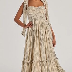 Windsor Cream & Black Polka Dot Dress